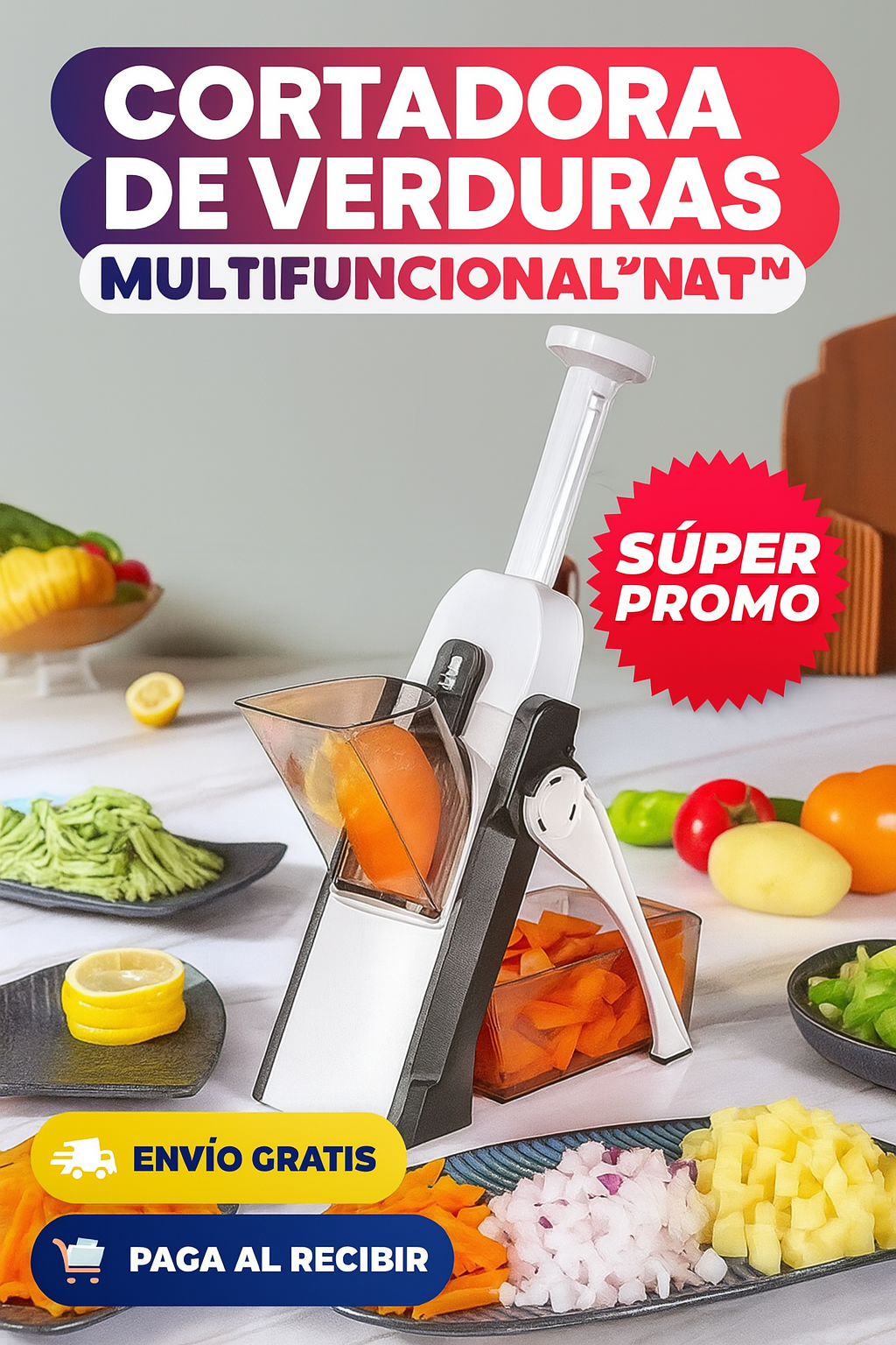 CORTADORA DE VERDURAS MULTIFUNCIONAL™