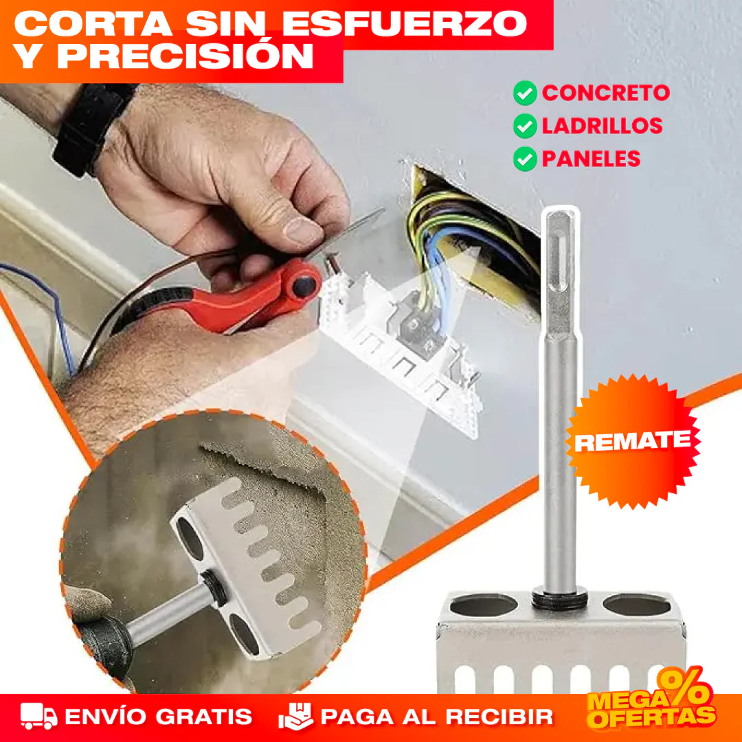 HardHole Duo™ — Broca de Cortes Cuadrados 2×1