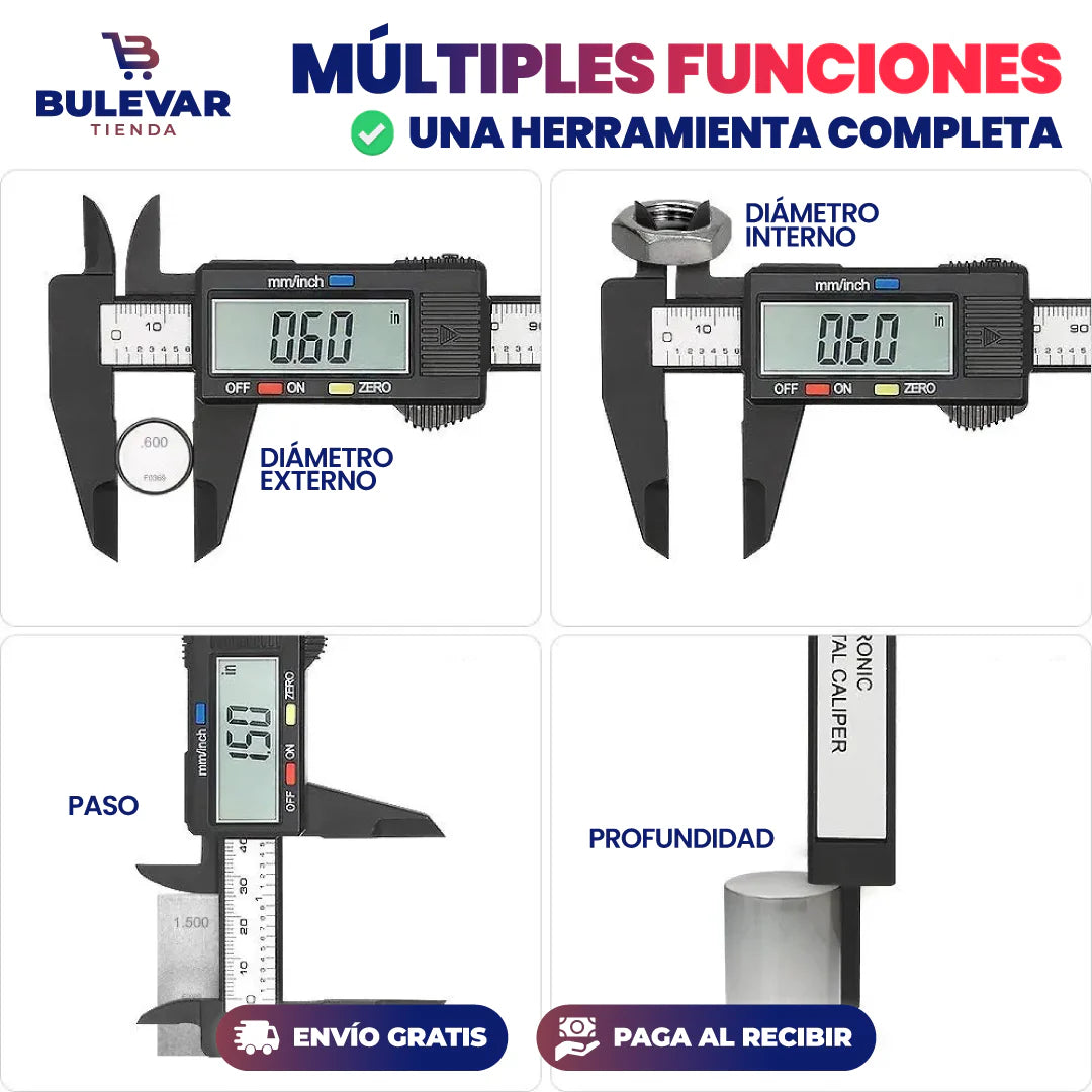 Digical PRO™ 150 mm — Calibrador Digital Electrónico