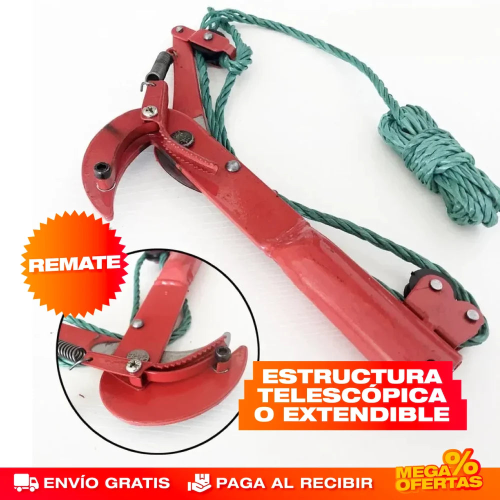 Tijera Extensible ProCut™ 3.6m — Corta alto sin esfuerzo