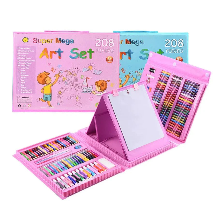 MEGA SET DE ARTE DE 208 PIEZAS / TAMAÑO GIGANTE