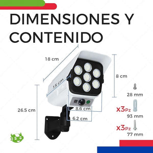 LÁMPARA SOLAR CON SENSOR DE MOVIMIENTO SolarGuard Pro™