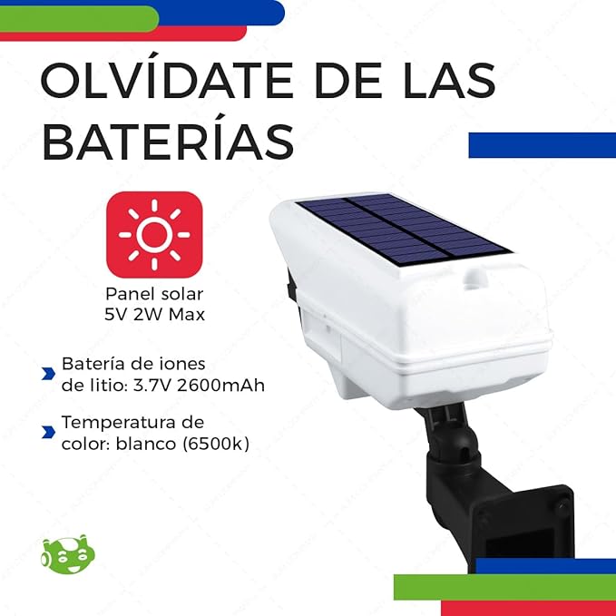 LÁMPARA SOLAR CON SENSOR DE MOVIMIENTO SolarGuard Pro™