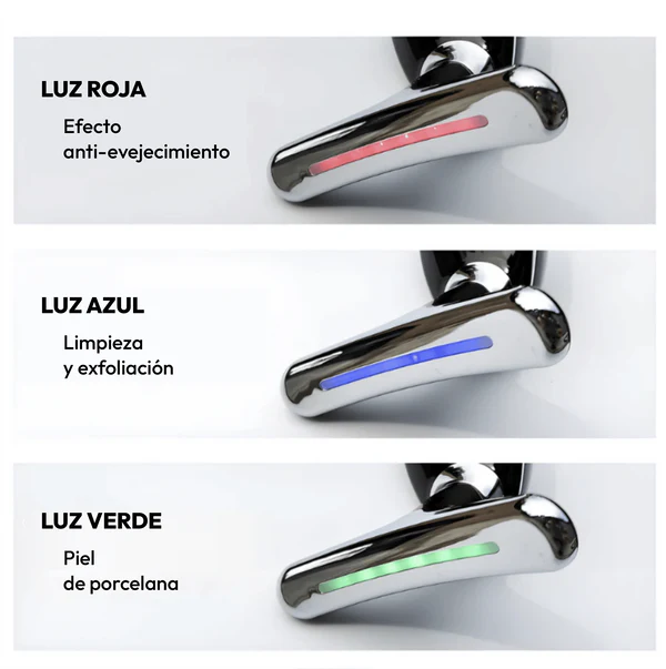 Masajeador Facial Led Lifting Pro + Serum + Guia de tratamiento
