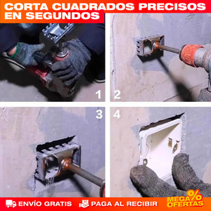 HardHole Duo™ — Broca de Cortes Cuadrados 2×1