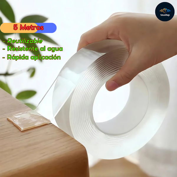 ✨ Cinta Doble Cara Transparente  2 X 1