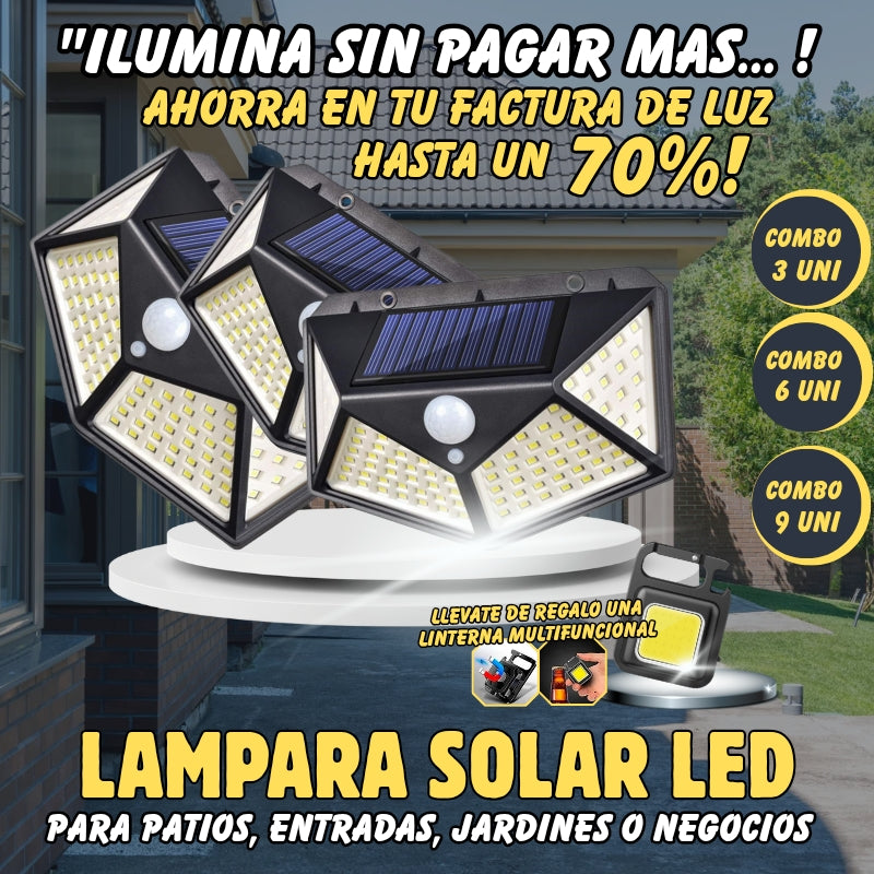Lámpara Solar LED con sensor