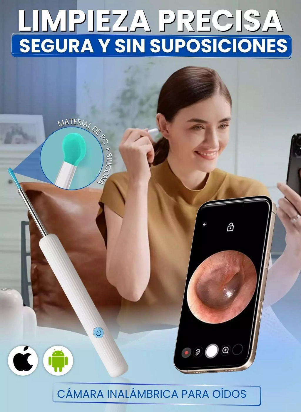 CÁMARA INALÁMBRICA PARA OÍDOS VISUAL EARPICK